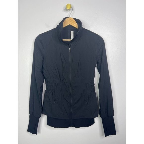 Lululemon Sights Seen Lightweight Drawcord Jacket Women's Black Size: 2 NWOT - Picture 2 of 8